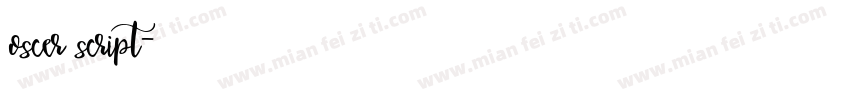 oscer script字体转换